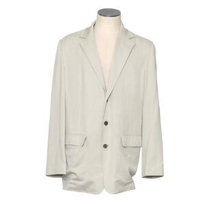 Tommy Bahama Sz M Mens Blazer Jacket Sport Coat Silk Beige 3 Button Tropical GUC